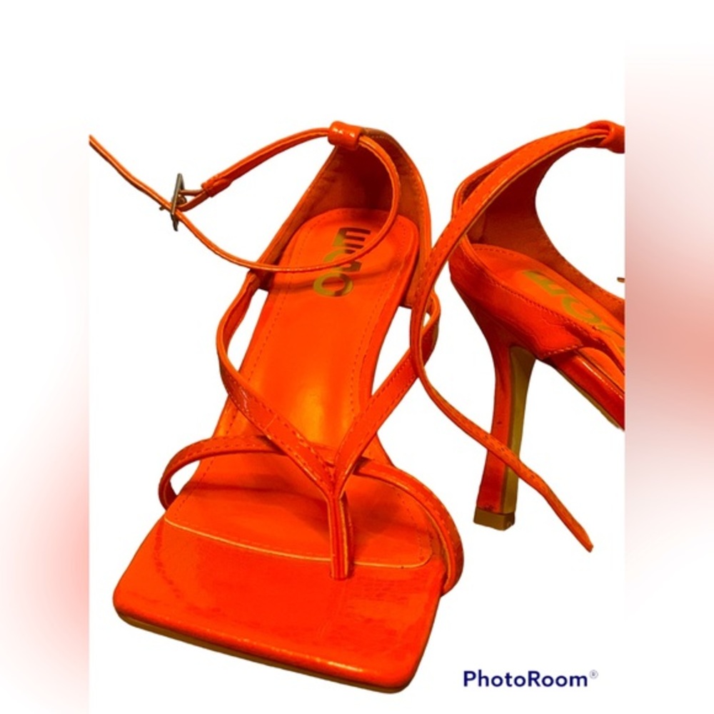 Ego Neon Orange Heels Size 9 in US